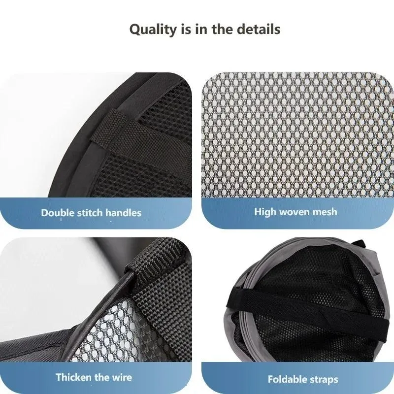 🧺 Durable Folding Laundry Basket | Large Washable Toy & Clothes Organizer | Breathable Mesh Storage for Bathroom & Bedroom