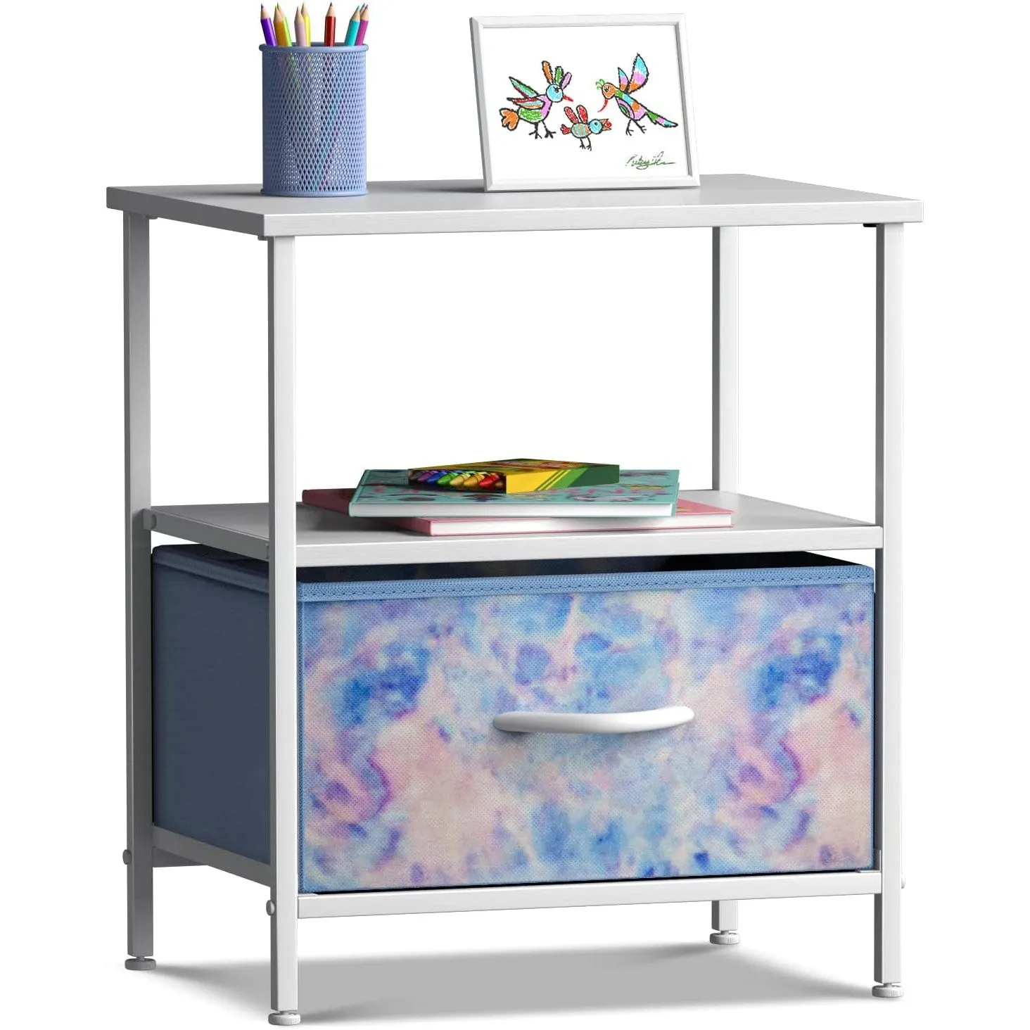 1 Drawer Nightstand Shelf