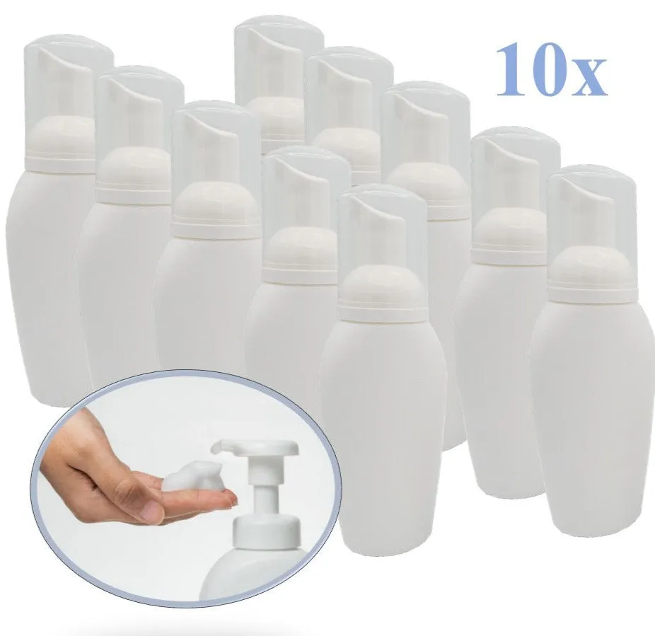 10x Foam Dispenser Pump Bottles  empty - 200ml