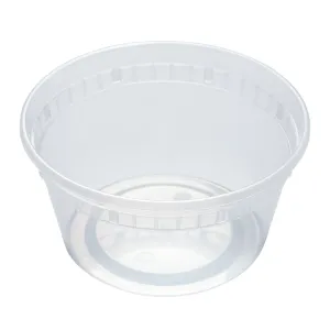 12 oz. Clear Bulk Deli Containers, Case of 480 (No Lids)