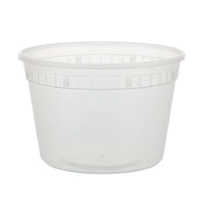 16 oz. Clear Bulk Deli Containers, Case of 480 (No Lids)