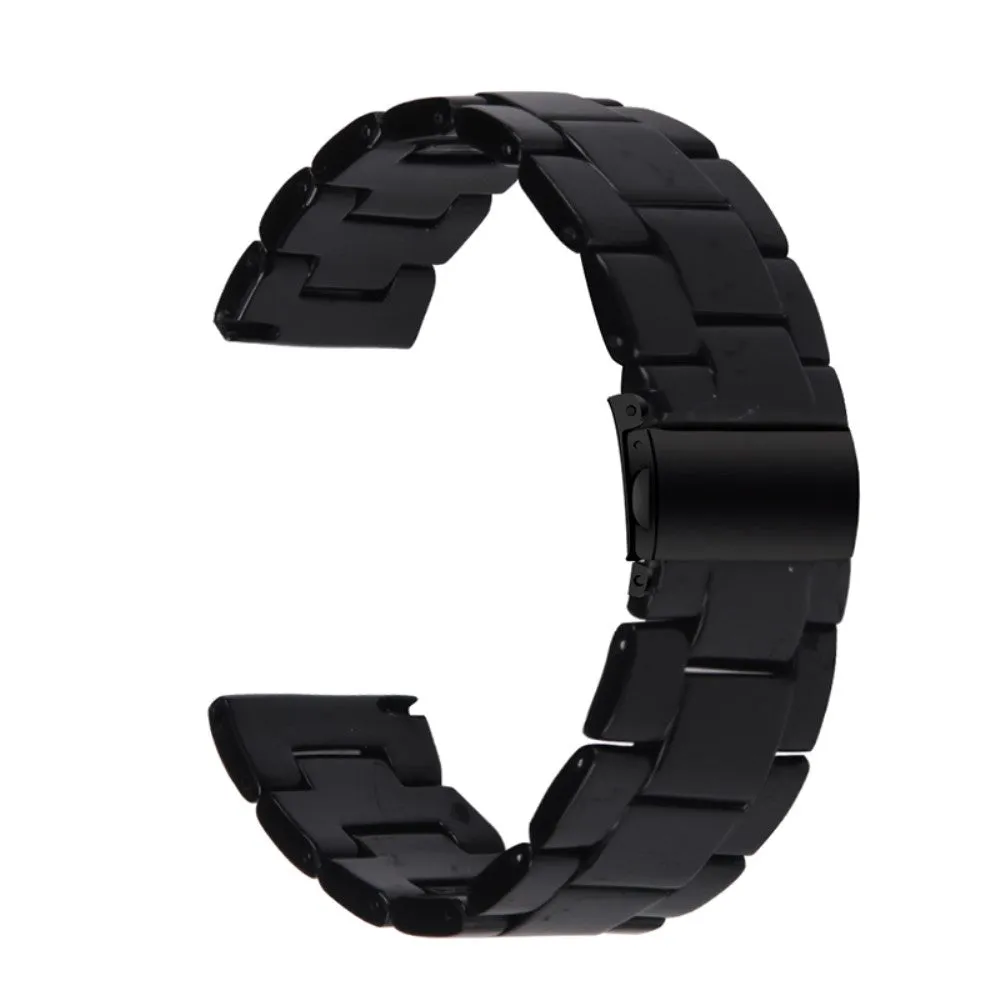 20mm smooth resin watch strap for Garmin watch - Black