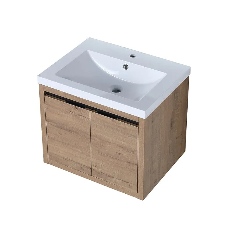 24 Inch Small Bathroom Vanity Cabinet With Sink Float Mounting Design