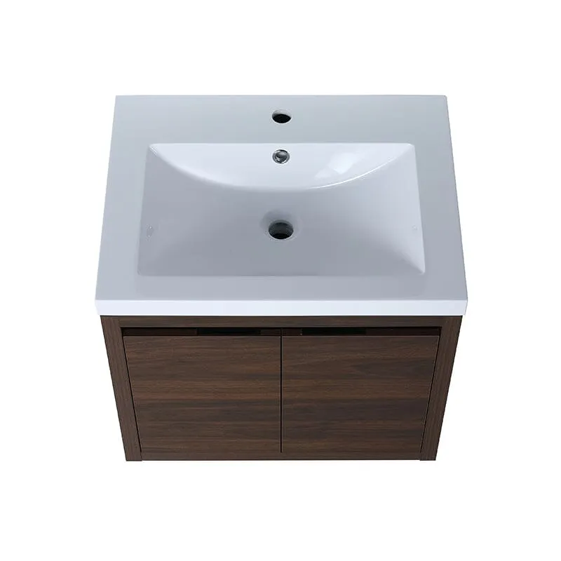 24 Inch Small Bathroom Vanity Cabinet With Sink Float Mounting Design