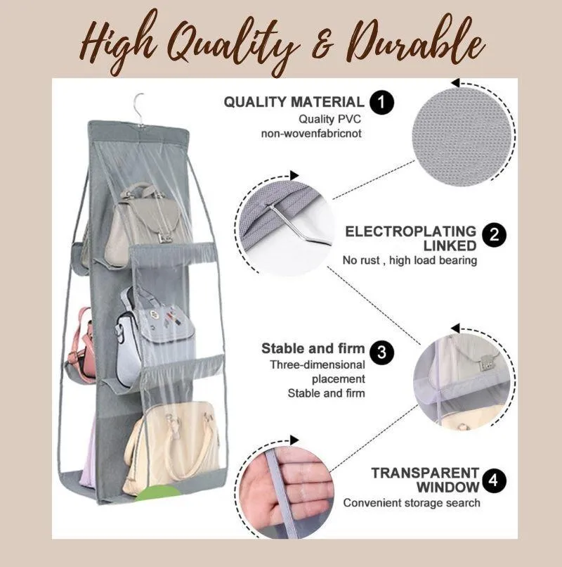 3-Layer Handbag Hanging Organizer