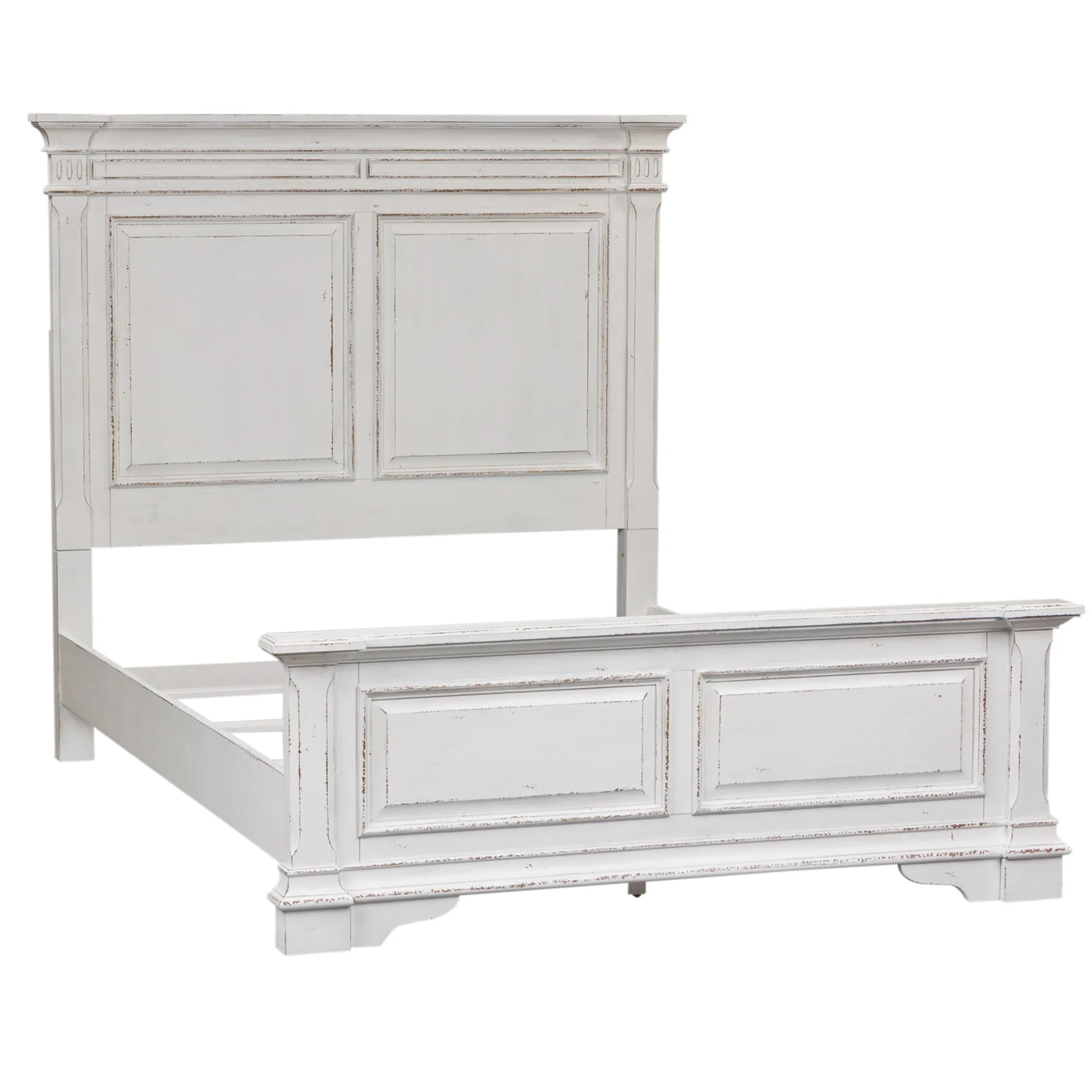 Abbey Park 520-BR-KPBDMCN King Panel Bed, Dresser & Mirror, Chest, Night Stand