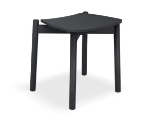 Andi Low Stool - Black Ash 45cm