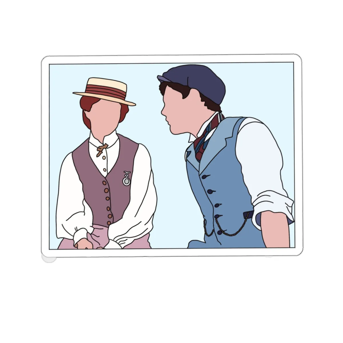 Anne and Gilbert Kiss-Cut Sticker