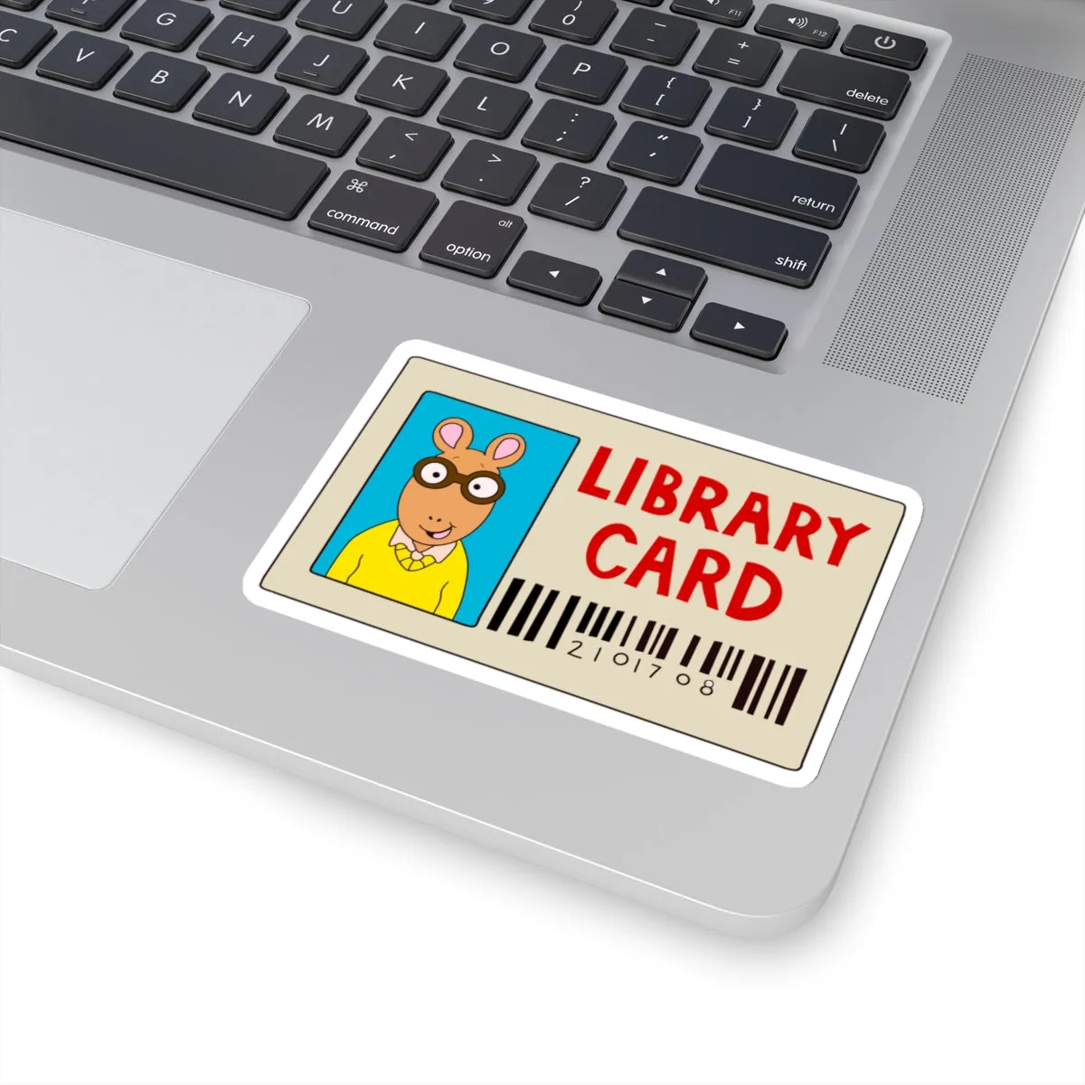 Arthur Library Card Kiss-Cut Sticker