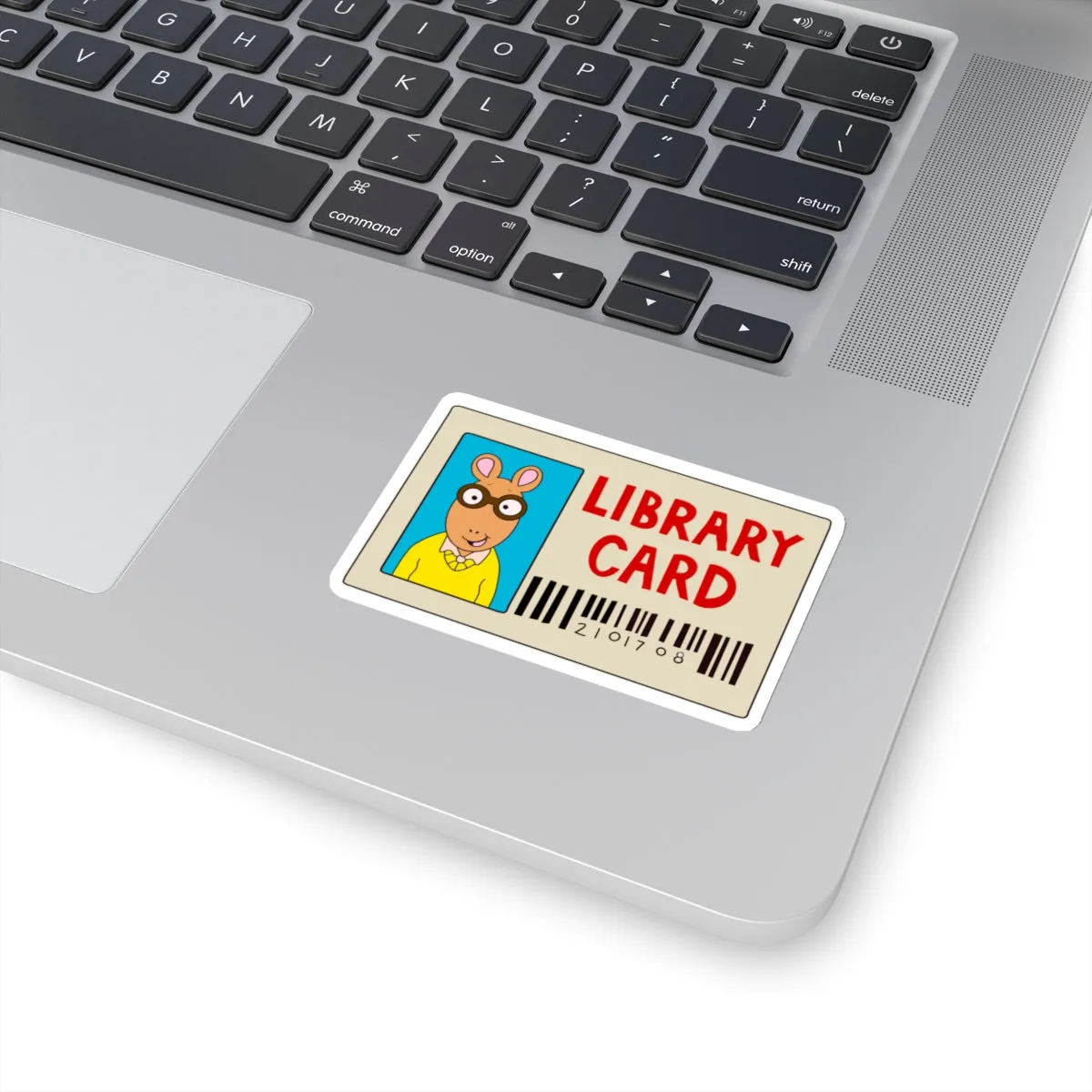 Arthur Library Card Kiss-Cut Sticker