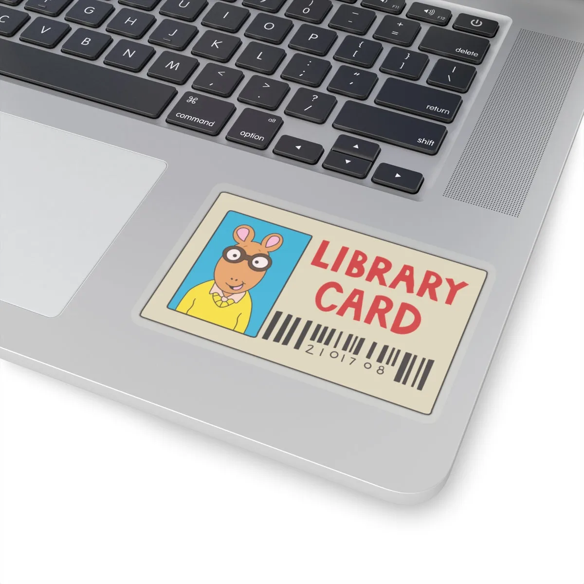 Arthur Library Card Kiss-Cut Sticker