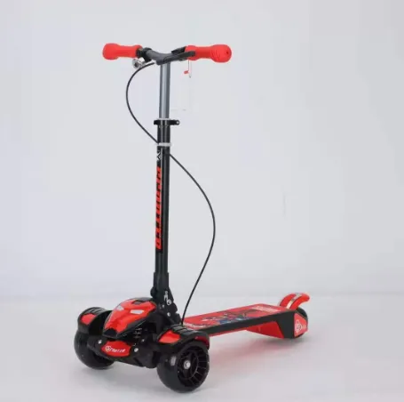 Avengers Large Foldable Kick Scooter With Light & Music - Red