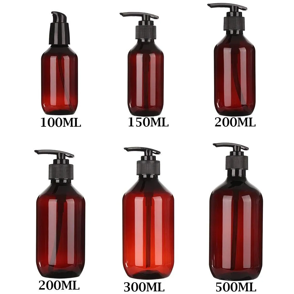 Brown Foaming Pump Bottles Pump Container