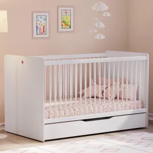 Cilek Montes White Lift Baby Bed (70X140 Cm)