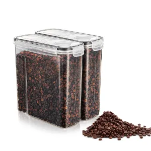 Coffee Bean Storage Containers Airtight with Lids (Set of 2)