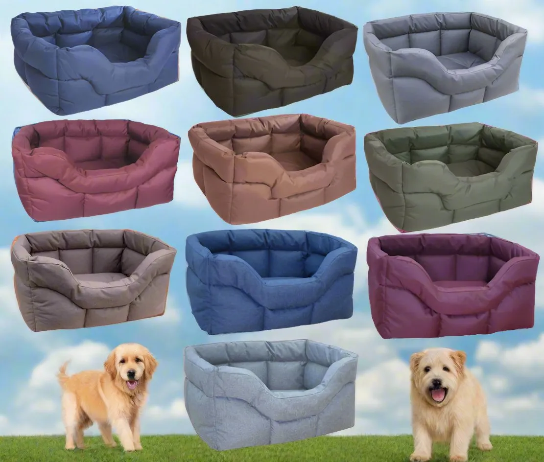 Country Dog Heavy Duty Rectangular High Sided Waterproof Dog Beds