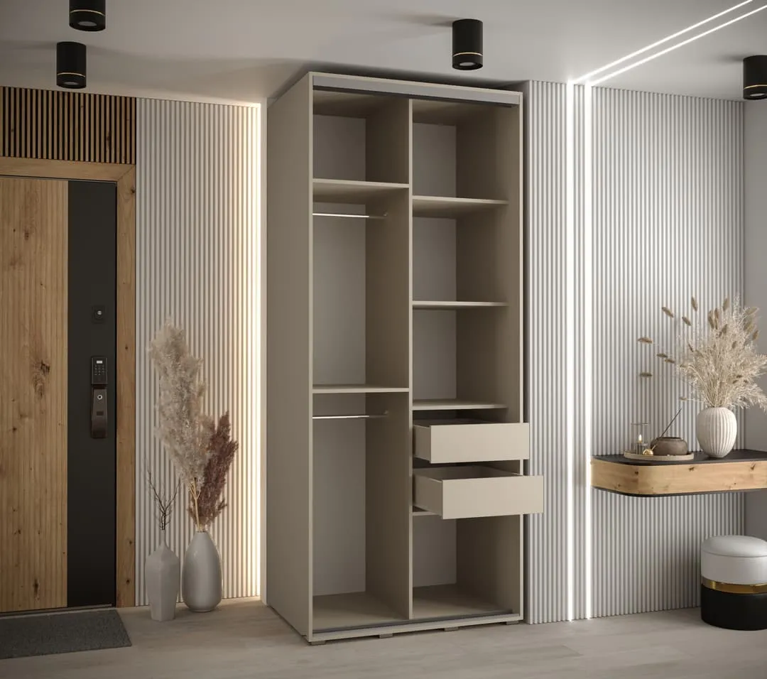 Dakota X Sliding Door Wardrobe 120cm