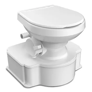 Dometic White M65 Marine Gravity Toilet - Standard Seat Size w/Foot Pedal [312070001]