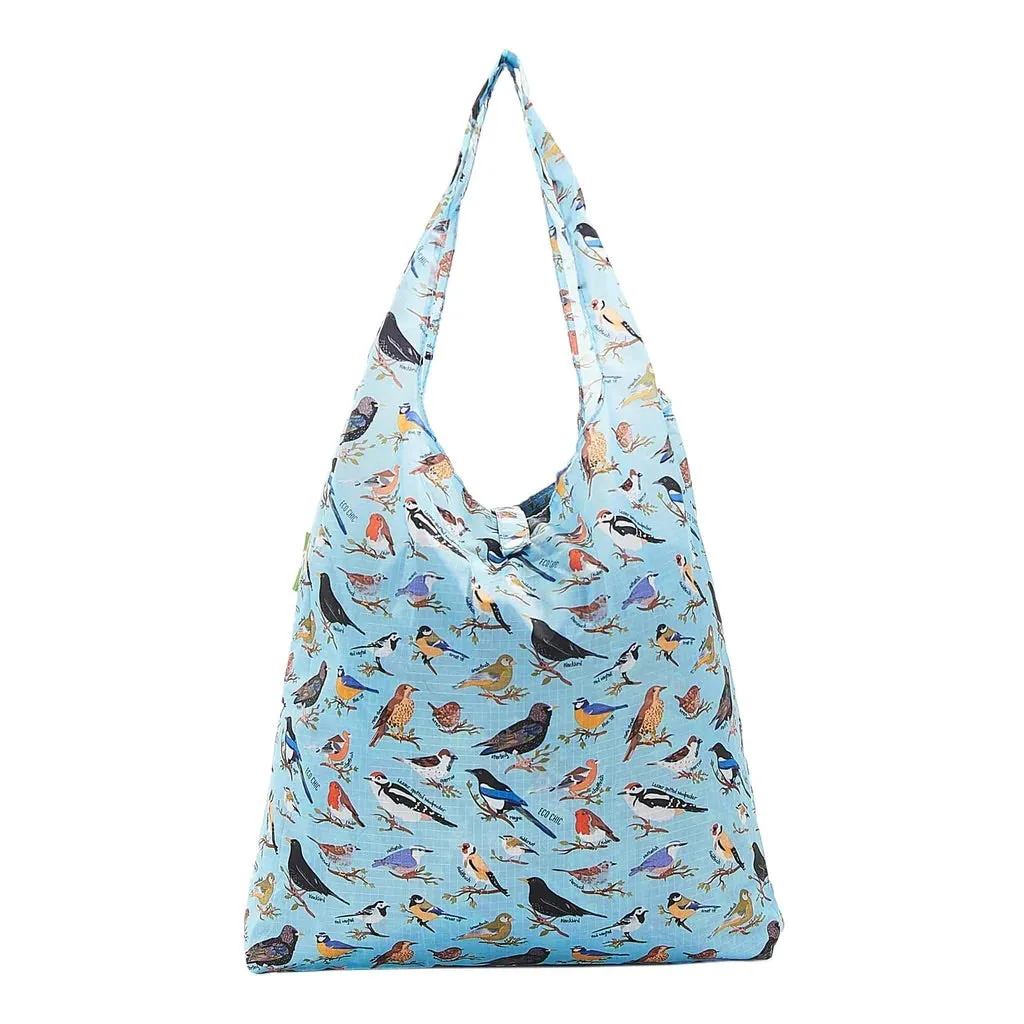 Eco Chic Lightweight Foldable Reusable Shopping Bag Wild Birds