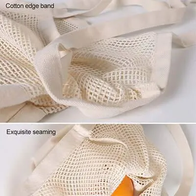 Eco friendly Reusable Washable Natural Organic Cotton Mesh Bag