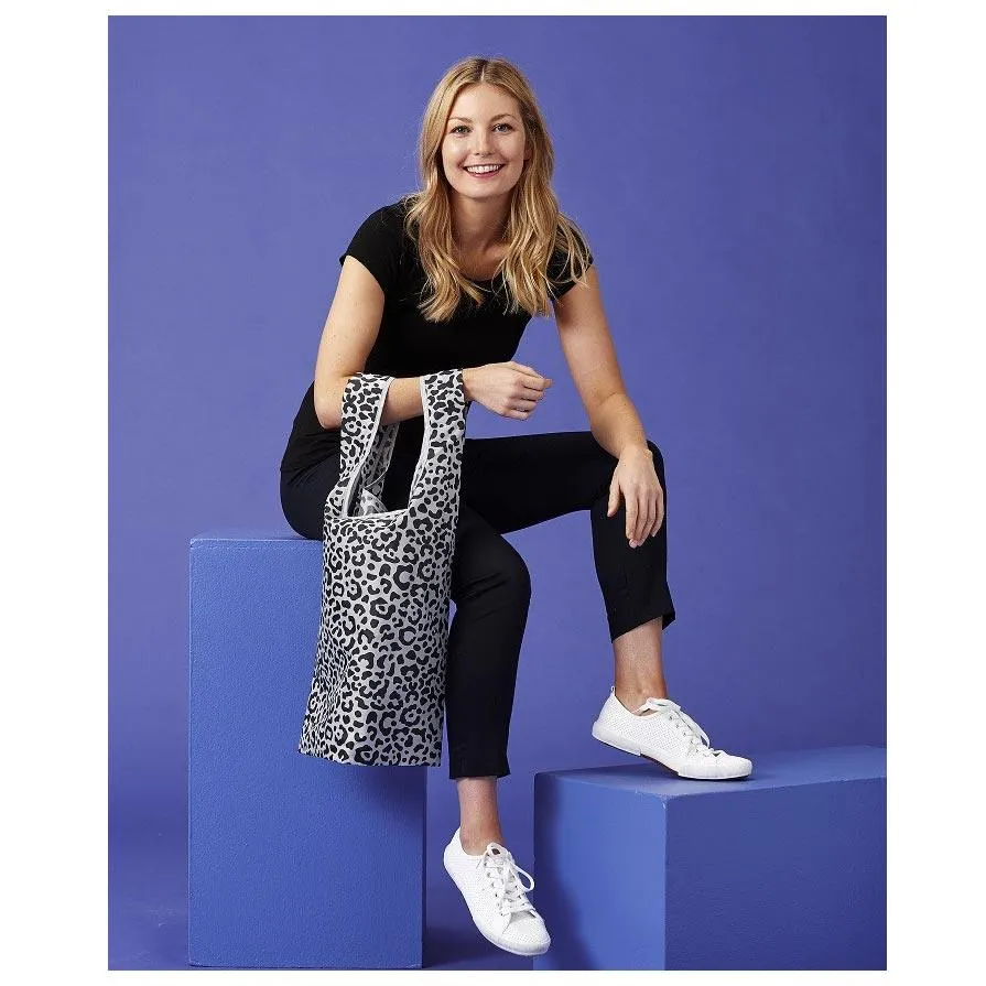 Eco Recycled Foldable Tote Bag - Leopard