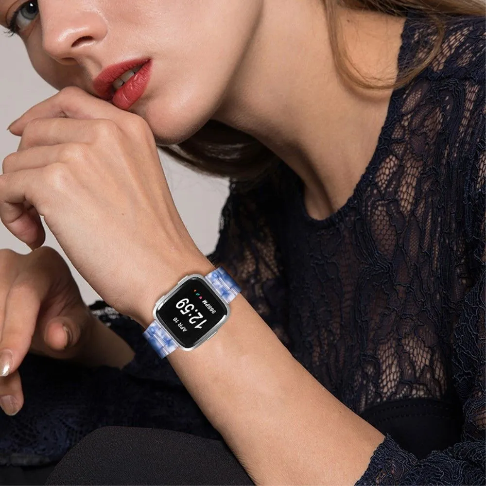 Fitbit Versa 2 /  Versa Lite cool resin watch strap  - Dark Blue