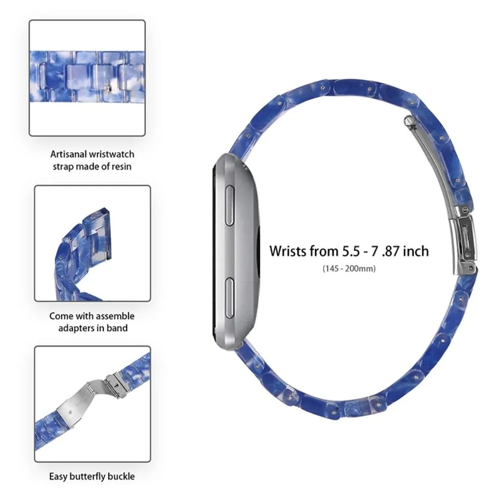 Fitbit Versa 2 /  Versa Lite cool resin watch strap  - Dark Blue