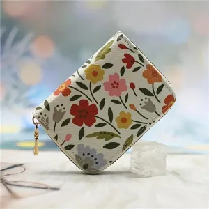 Flower Pattern Multi-Pocket Wallet