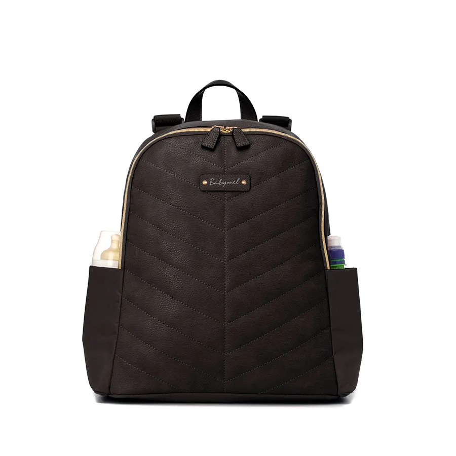 Gabby Vegan Leather Backpack Black