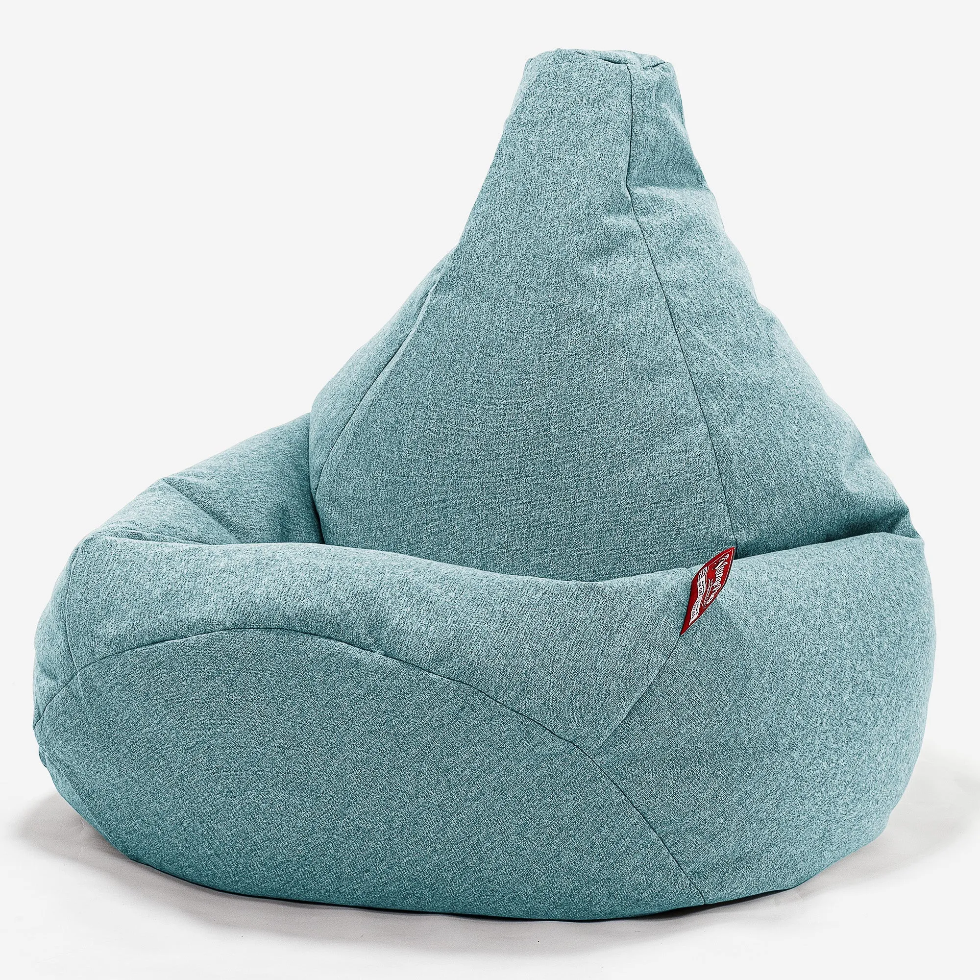 Highback Bean Bag Chair - Interalli Wool Aqua