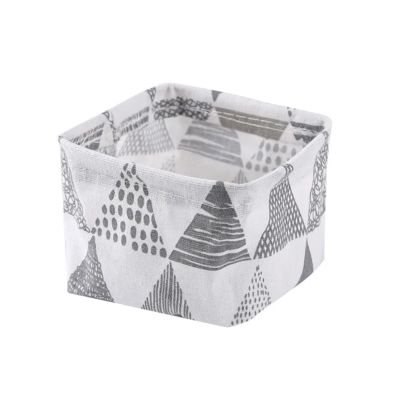 Household fabric storage basket