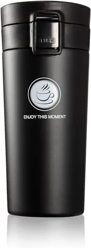 kddigz tumbler with handle straw lid double wall stainless steel water bottle cup reusable travel gym yoga mug bpa free durable iced tea coffee (Multi Color- 350ML)