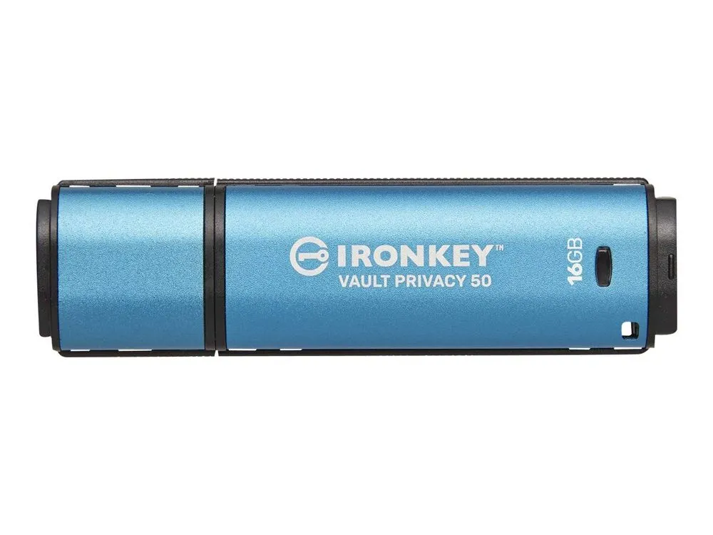 Kingston Usb-Stick Ironkey Vault - Usb 3.2 Gen 1 (3.1 Gen 1) - 16 Gb - Blue