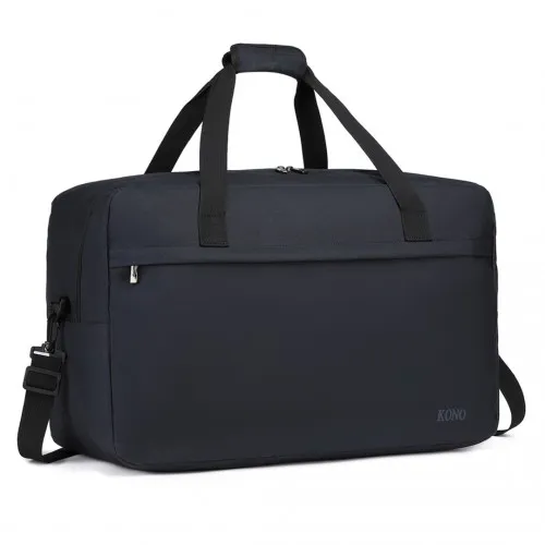 Kono Lightweight Multi Purpose Unisex Sports Travel Duffel Bag - Dark Blue | Versatile and Durable Travel Bag