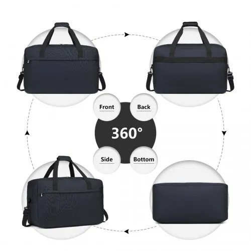 Kono Lightweight Multi Purpose Unisex Sports Travel Duffel Bag - Dark Blue | Versatile and Durable Travel Bag