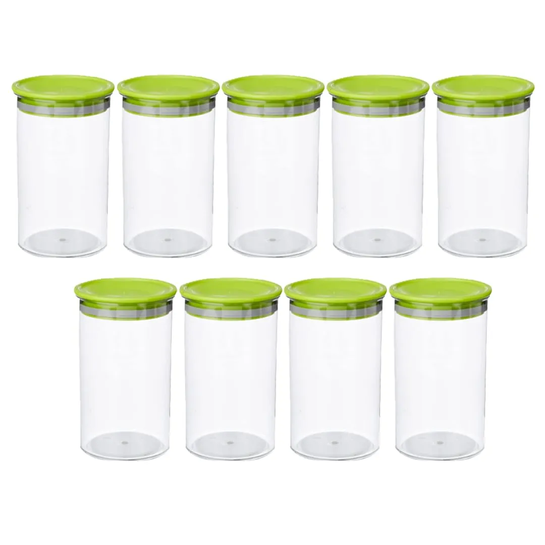 Kuber Industries Airtight Kitchen Container Set | 100% BPA Free, Food Grade Virgin Plastic | Multipurpose, Freezer Safe & Durable | Container for Kitchen Storage Set of 3 | Transparent (Pack Of 3)