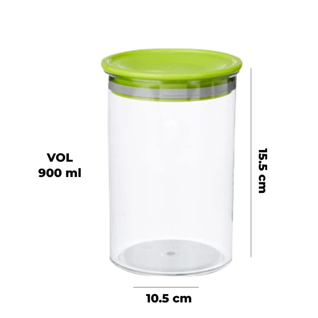 Kuber Industries Airtight Kitchen Container Set | 100% BPA Free, Food Grade Virgin Plastic | Multipurpose, Freezer Safe & Durable | Container for Kitchen Storage Set of 3 | Transparent (Pack Of 6)