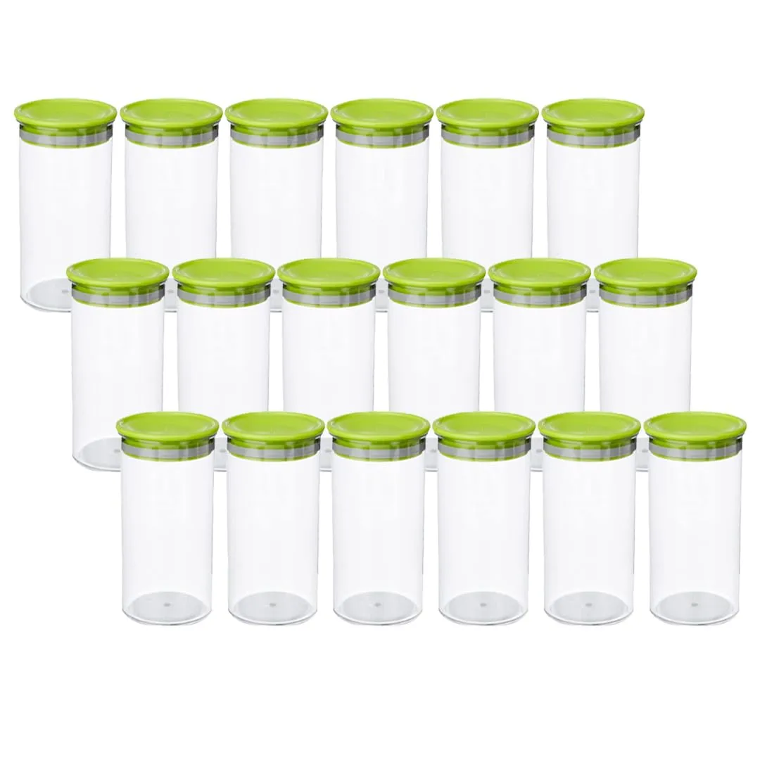 Kuber Industries Airtight Kitchen Container Set | 100% BPA Free, Food Grade Virgin Plastic | Multipurpose, Freezer Safe & Durable | Container for Kitchen Storage Set of 3 | Transparent (Pack Of 6)