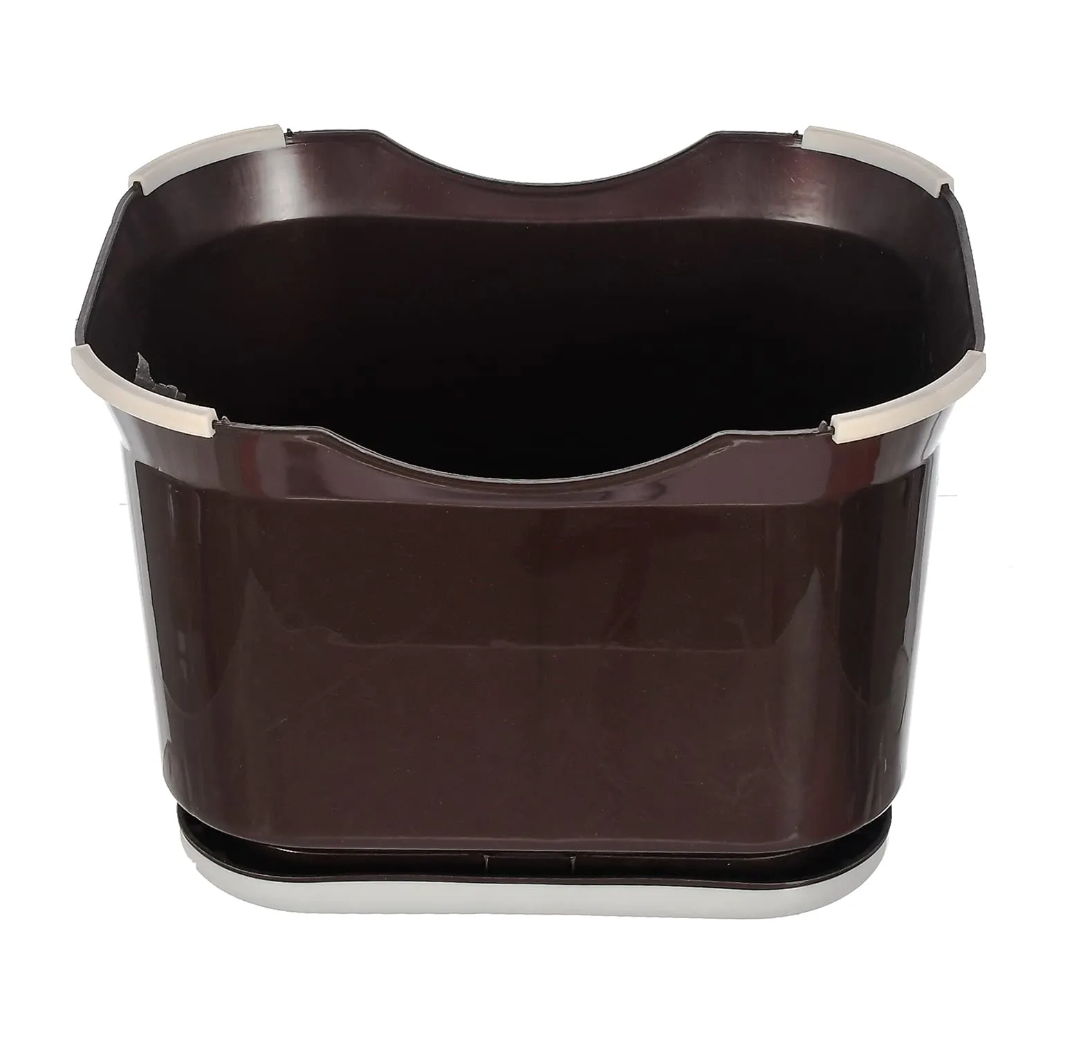 Kuber Industries Kuber Industries Ultra 10 Anti-Slip Plastic Stool for Bathroom, Kitchen, Bedroom, Toy Room&Living Room (Brown)-46Hh0142, Standard