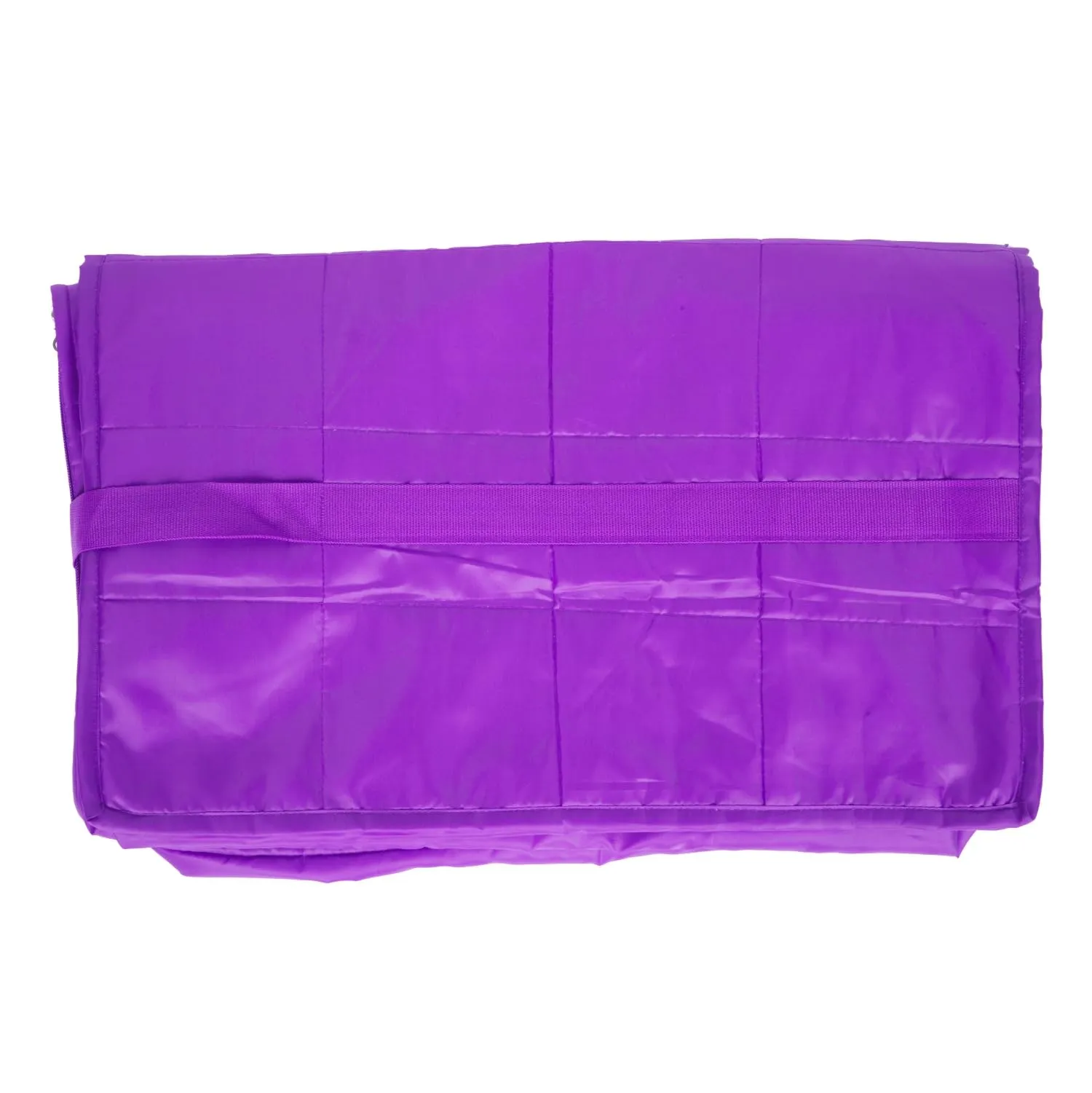 Kuber Industries Storage Attachi Bag | Parachute Travel Storage Bag | Underbed Storage Bag | Storage Organizer for Clothes | Zipper Closure Blanket Bag with Handle | Large | Purple