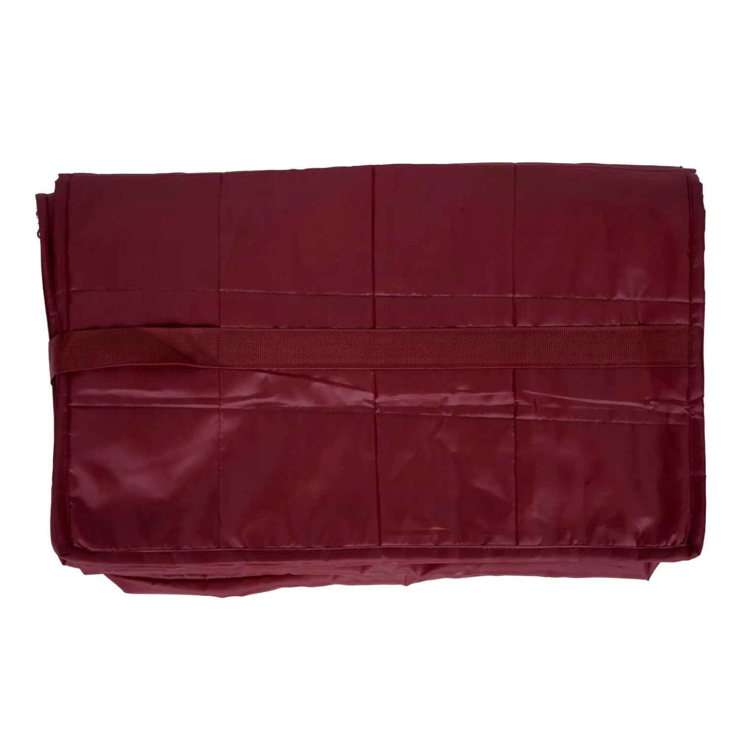 Kuber Industries Storage Attachi Bag | Parachute Travel Storage Bag | Underbed Storage Bag | Storage Organizer for Clothes | Zipper Closure Blanket Bag with Handle | Small | Pack of 2 | Maroon