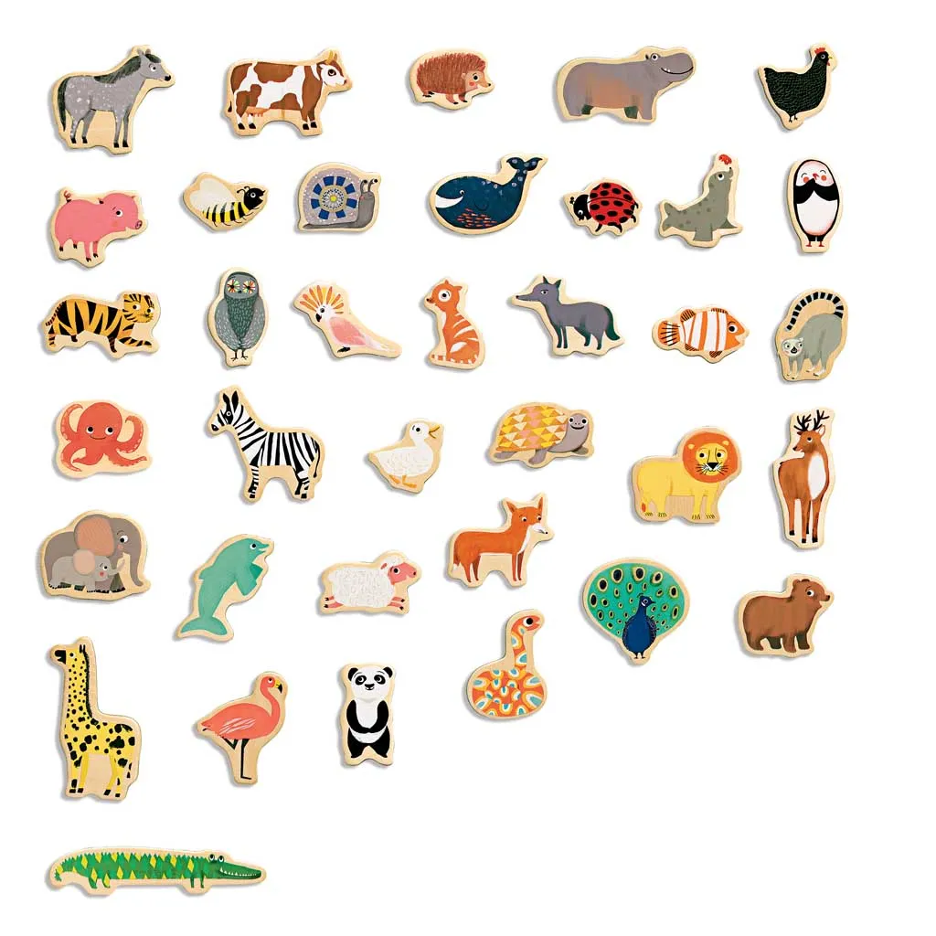 Magnimo Wooden Animal Magnets