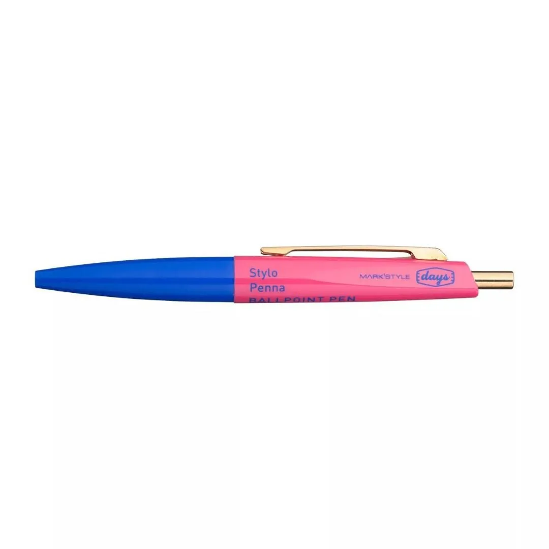 Mini Ballpoint Pen Aterique x Days - Blue Pink