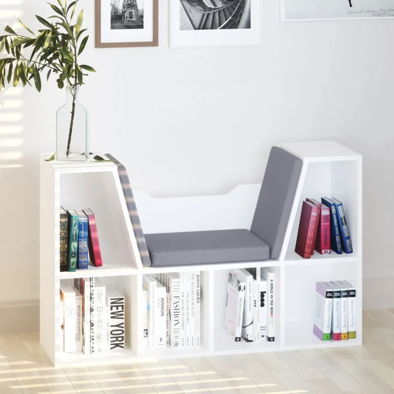 Multi-Purpose Storage Organizer Cabinet Shelf - White Grey