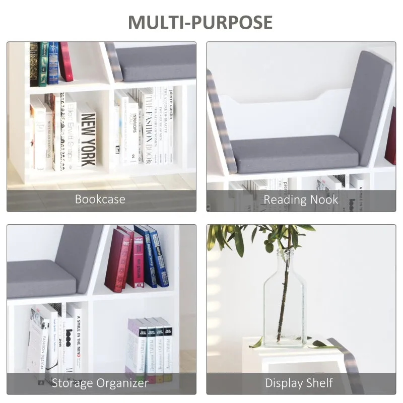 Multi-Purpose Storage Organizer Cabinet Shelf - White Grey