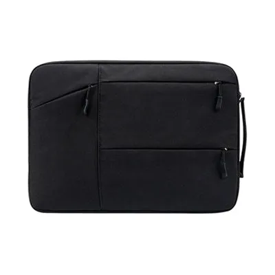 Multi Zip Padded Laptop Sleeve with Handle