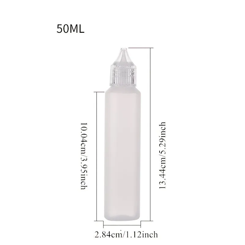 Needle Tip Refillable Squeezable Liquid Bottles for Travel