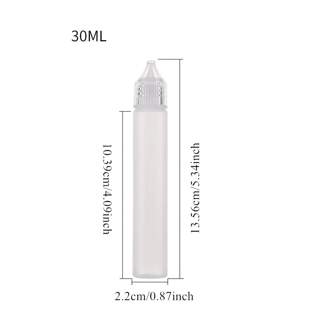 Needle Tip Refillable Squeezable Liquid Bottles for Travel