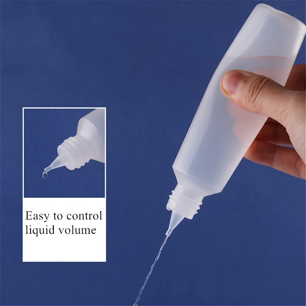 Needle Tip Refillable Squeezable Liquid Bottles for Travel