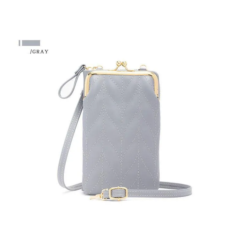 Premium Leaf Design Leather Crossbody Bag